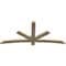 Ekena Millwork Alberta Rough Sawn Timber Gable Bracket, Douglas Fir, 72"W x 33"H x 2"D x 4"F, 11/12 Pitch GBW072X33X0204ALB00RDF - alternate 4
